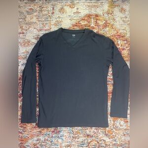 Black Uniqlo V-neck